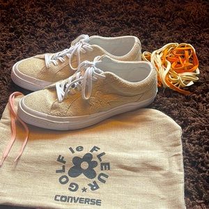 Golf Le Fleur x Converse one star x Tyler, The Creator, size 9.5 Vanilla